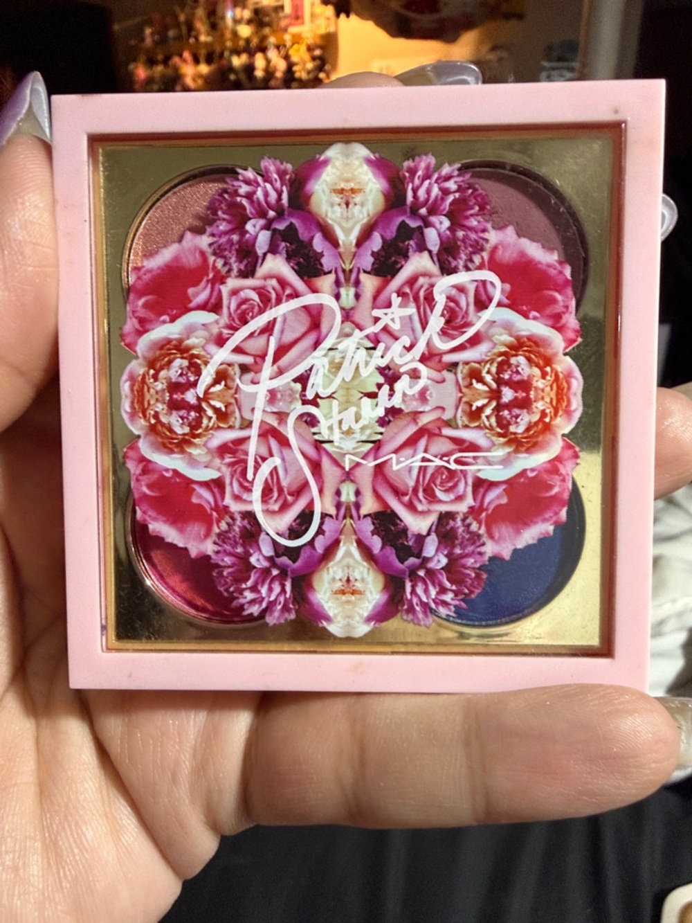 MAC Cosmetics Pink Floral Eyeshadow Palette - Pink, Purple, Blue, Gold